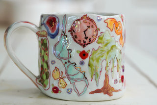 Cheetah & Pink Bicycle Mug 16 oz