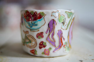 Peeking Kitty Portrait 9 oz Mug