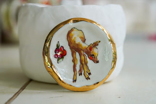 Deer Trinket Dish 2.7 in