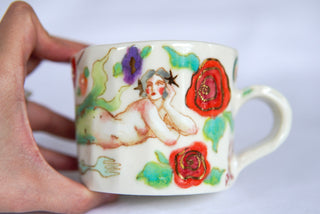 "Siren & Peach" 12 oz Mug