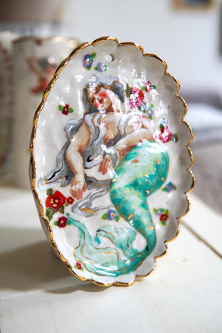"Sleeping Siren" Porcelain Painting
