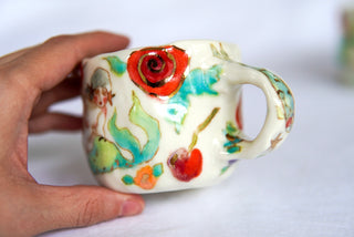 "Siren & Papaya" 7 oz Teacup