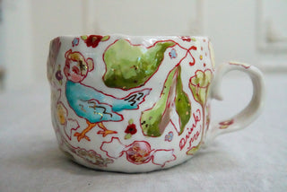 Mermaid & Bluebird 16 oz Mug