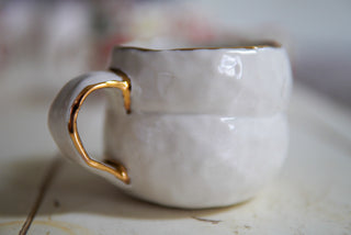 Kitty and One Rose 12 oz Mug