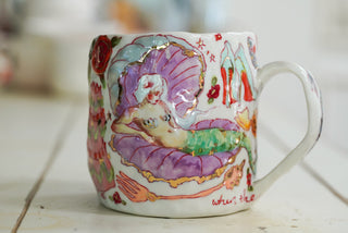 Mermaid & Pumpkin Carriage Mug 19 oz