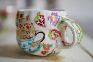 “Kitty and Three Kisses” 15 oz Mug