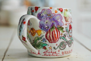 Mermaid & Pumpkin Carriage Mug 19 oz