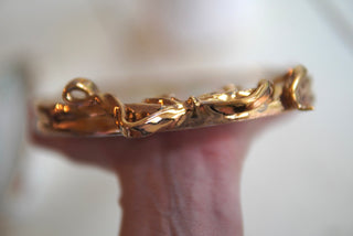 "Siren with Rose Crown" Porcelain Painting