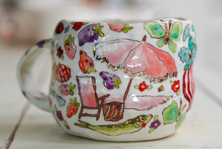 Pigeon & Mermaid XL Mug 24 oz