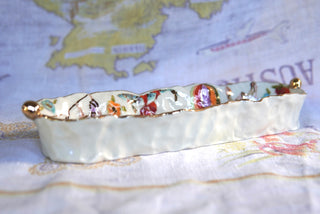 SECONDS "Lover's Eye & Swan" Long Candy Dish