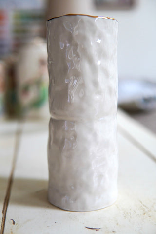 "Nymph with Floating Flowers" 7.5" Vessel