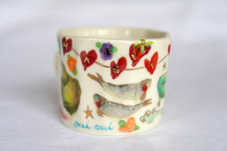 "Siren & Peach" 12 oz Mug