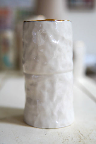 "Siren with Hand on Heart" 5.7" Vessel