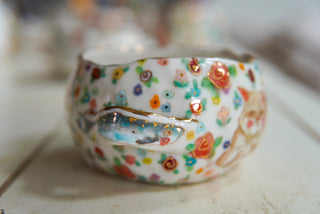 "Two Kitties" Bowl with Handles