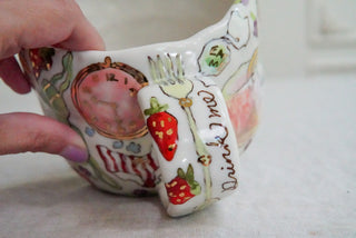 Pink Beach Chair 18 oz Mug