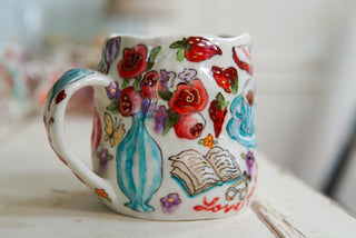 "Caffeine Kitty" 17 oz Mug