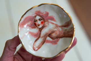 "Pink Siren" Treasure Dish 3"