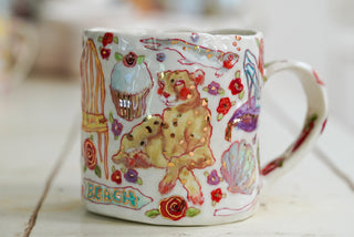 Cheetah & Glass Slipper Mug 20 oz