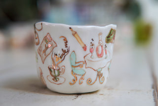 "Pink Champagne" Porcelain Mug
