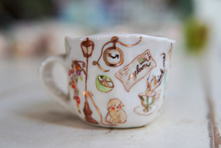 "Pink Champagne" Porcelain Mug