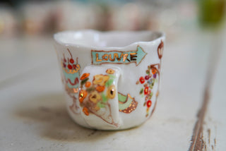 "Pink Champagne" Porcelain Mug