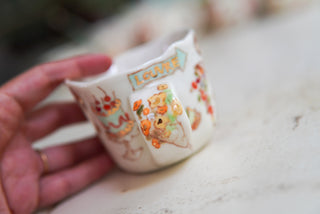 "Pink Champagne" Porcelain Mug