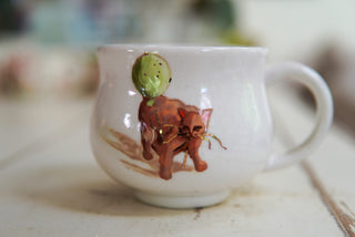 "Green Balloon" Stoneware Mug