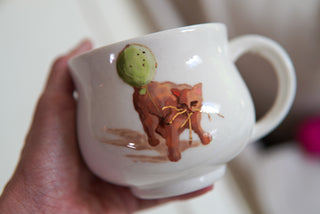 "Green Balloon" Stoneware Mug