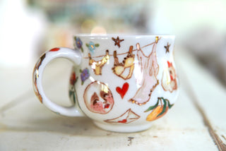 "Hour Glass" Stoneware Mug