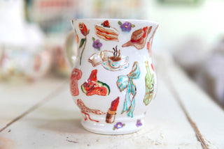 "Pink Phone" Stoneware Large Mug