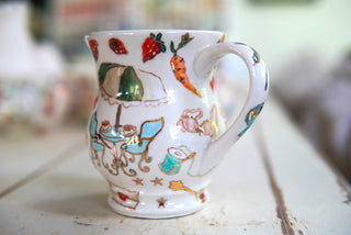 "Pink Phone" Stoneware Large Mug