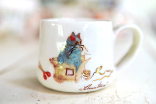 "If It Fits, I Sits" Porcelain Mug