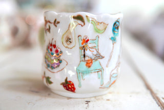 "Blue Dresser" Porcelain Mug