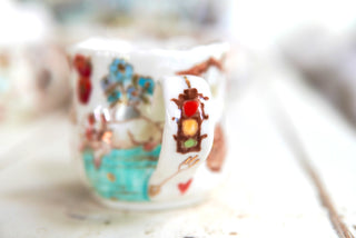 "Blue Dresser" Porcelain Mug