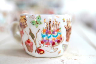 "Birthday Cake" Porcelain Mug
