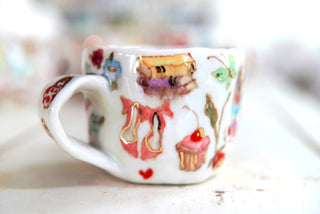 "Birthday Cake" Porcelain Mug