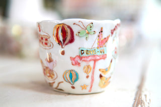 "Drive In & Butter" Porcelain Mug