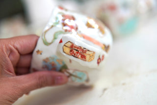 "Drive In & Butter" Porcelain Mug