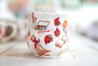 "Water Faucet" Porcelain Mug