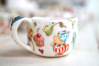 "Candy & Goose" Porcelain Mug