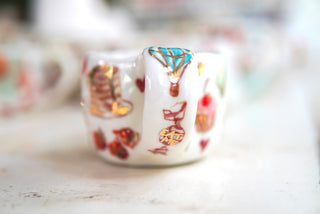 "Candy & Goose" Porcelain Mug