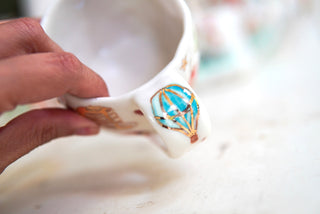 "Candy & Goose" Porcelain Mug