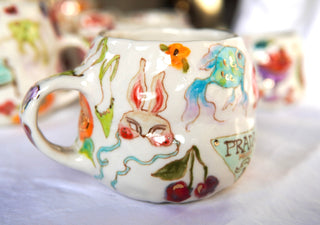 "Cherry Coke & Bunny Mask" 15 oz Mug