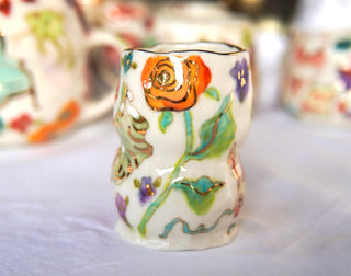 "Striped Kitty & Swedish Fish" 5 oz Vessel