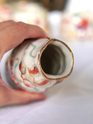 "Kitty & Her Green Fish" 7 oz Vase