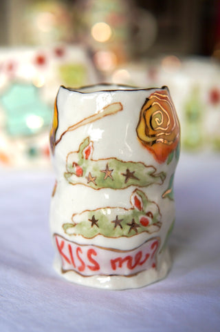 "Two Bunnies One Swedish Fish" 5 oz Vessel