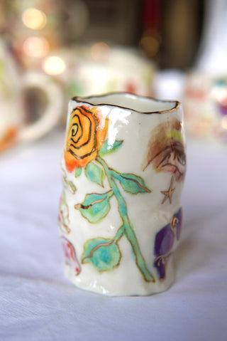 "Two Bunnies One Swedish Fish" 5 oz Vessel