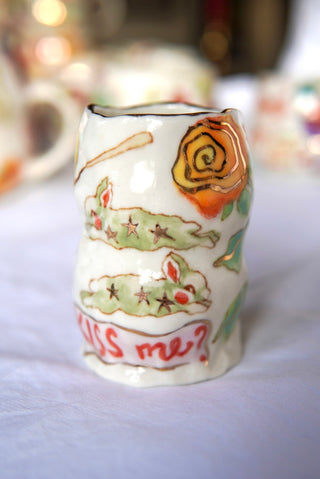 "Two Bunnies One Swedish Fish" 5 oz Vessel