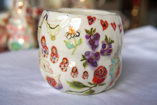 "Five Matryoshka One Fish" 20 oz Mug