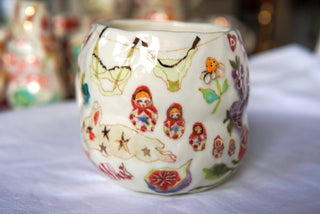 "Five Matryoshka One Fish" 20 oz Mug